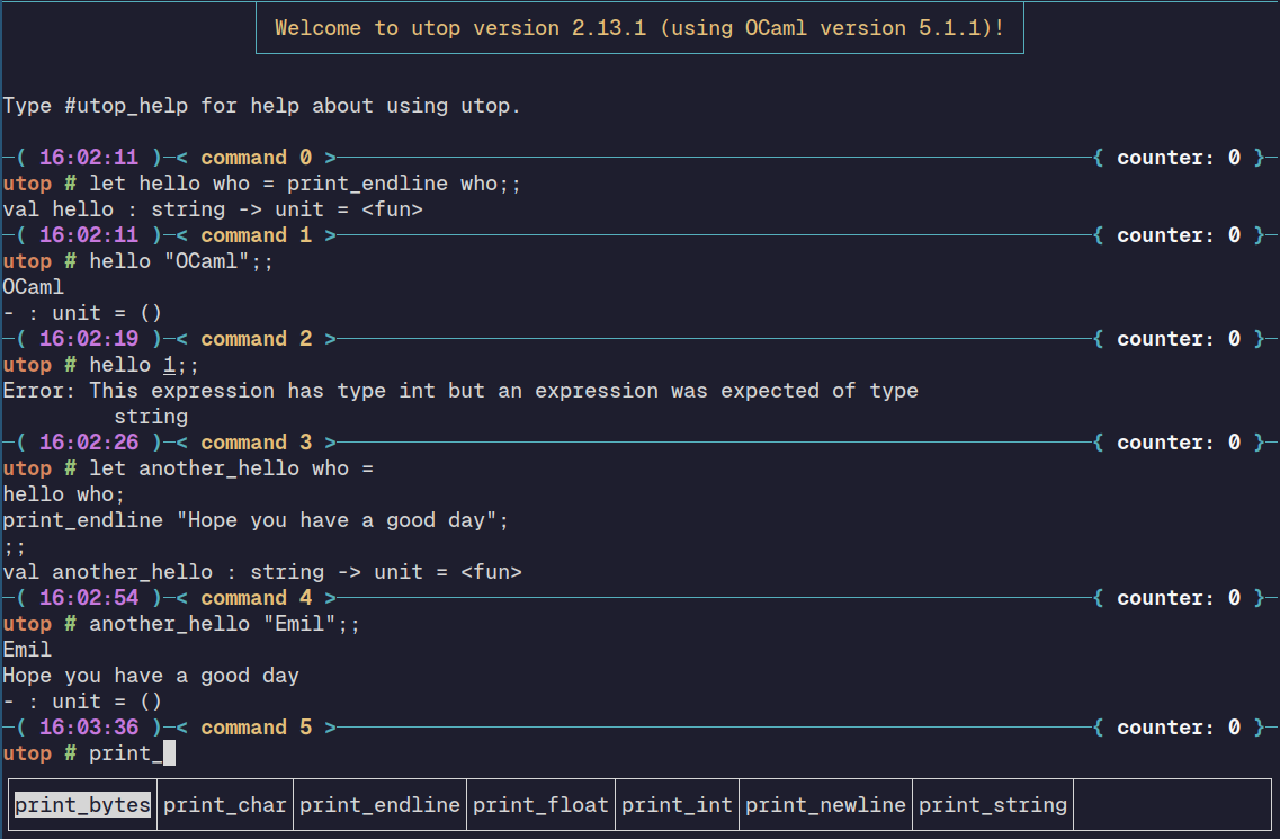OCaml: Introduction